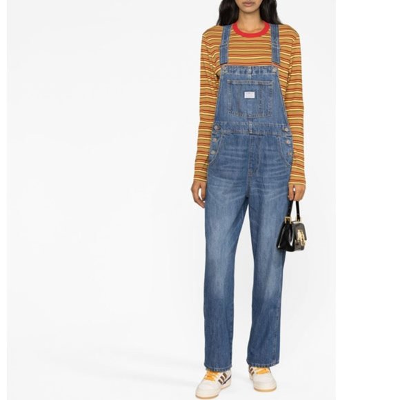 Levi's On Hiatus Vintage Overalls Medium Wash - Picture 2 of 15
